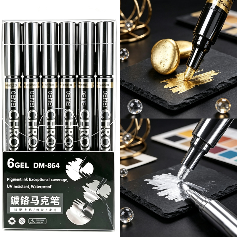 Metallic Paint Set - Набор из 1/3/5/12 штук хромированных маркеров