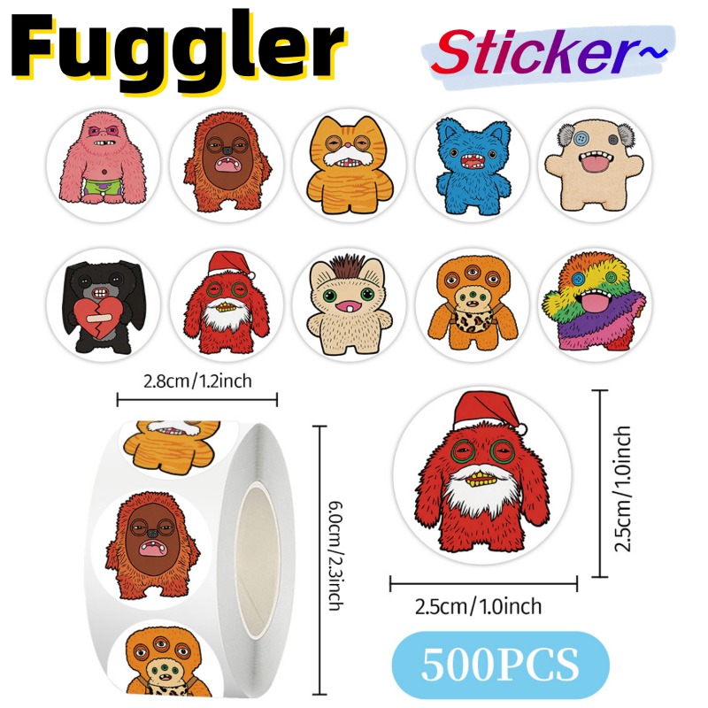 Model Kit New - Новые двухмерные наклейки Fuggler, анимированные аксессуары,