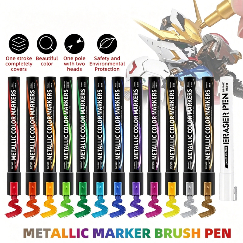 Metallic Paint Set - Металлические маркеры-краски для росписи меха, наборы