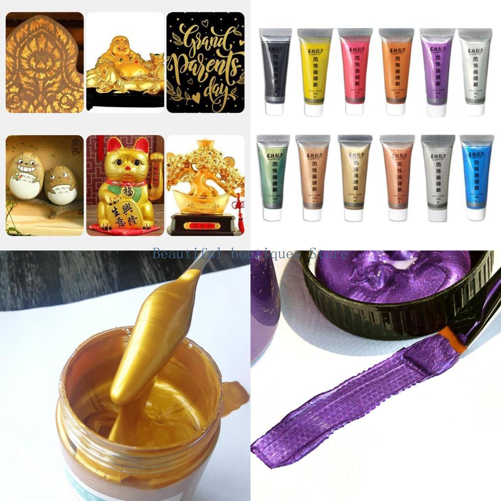 Metallic Paint Set - U4LF блестящий металлический эффект акриловый набор