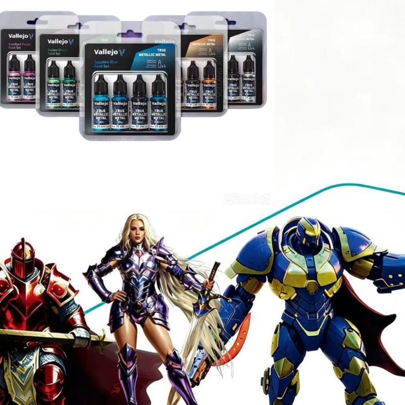 Metallic Paint Set - Набор металлических красок на водной основе,