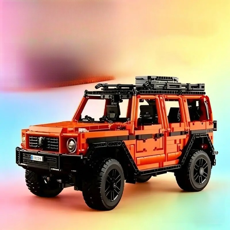 Model Kit Plastic - Оранжевый внедорожник G500 подходит для сборки