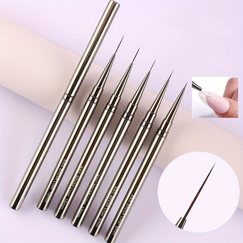 5 шт., кисти для дизайна ногте – обзор и цена Metallic Paint Set