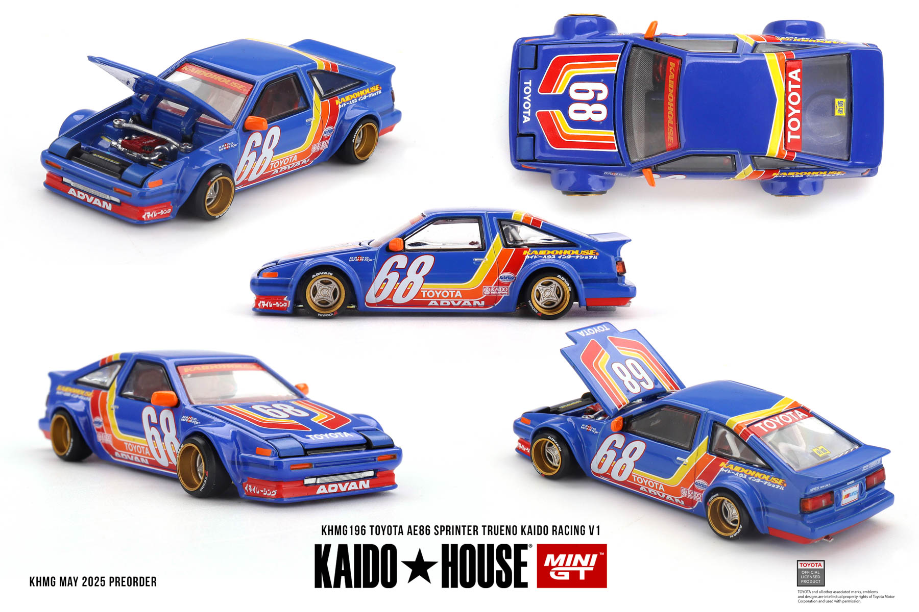Kaido House + MINIGT Toyota AE – обзор и цена Model Kit Ae86
