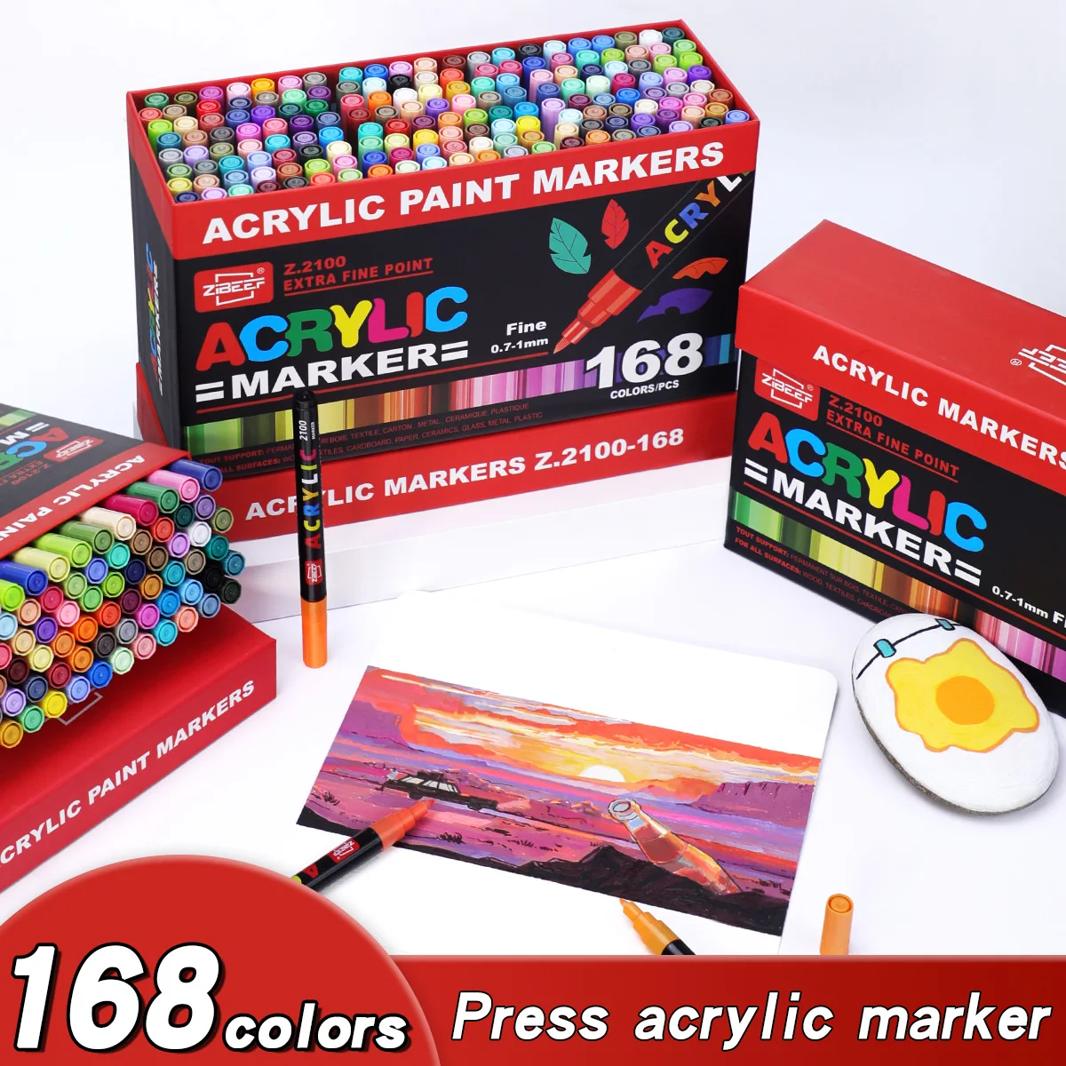 Набор акриловых маркеров с 36- – обзор и цена Metallic Paint Set
