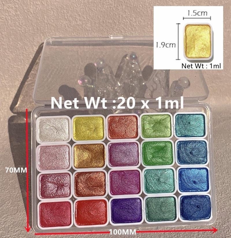 Перламутровые краски, портатив – обзор и цена Metallic Paint Set