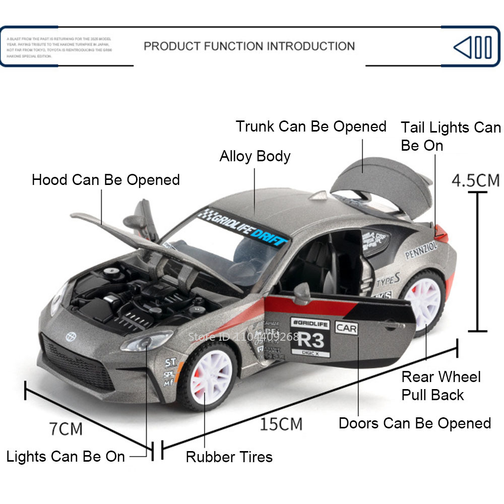 Масштаб 1:32, GR86 AE86, модел – обзор и цена Model Kit Ae86